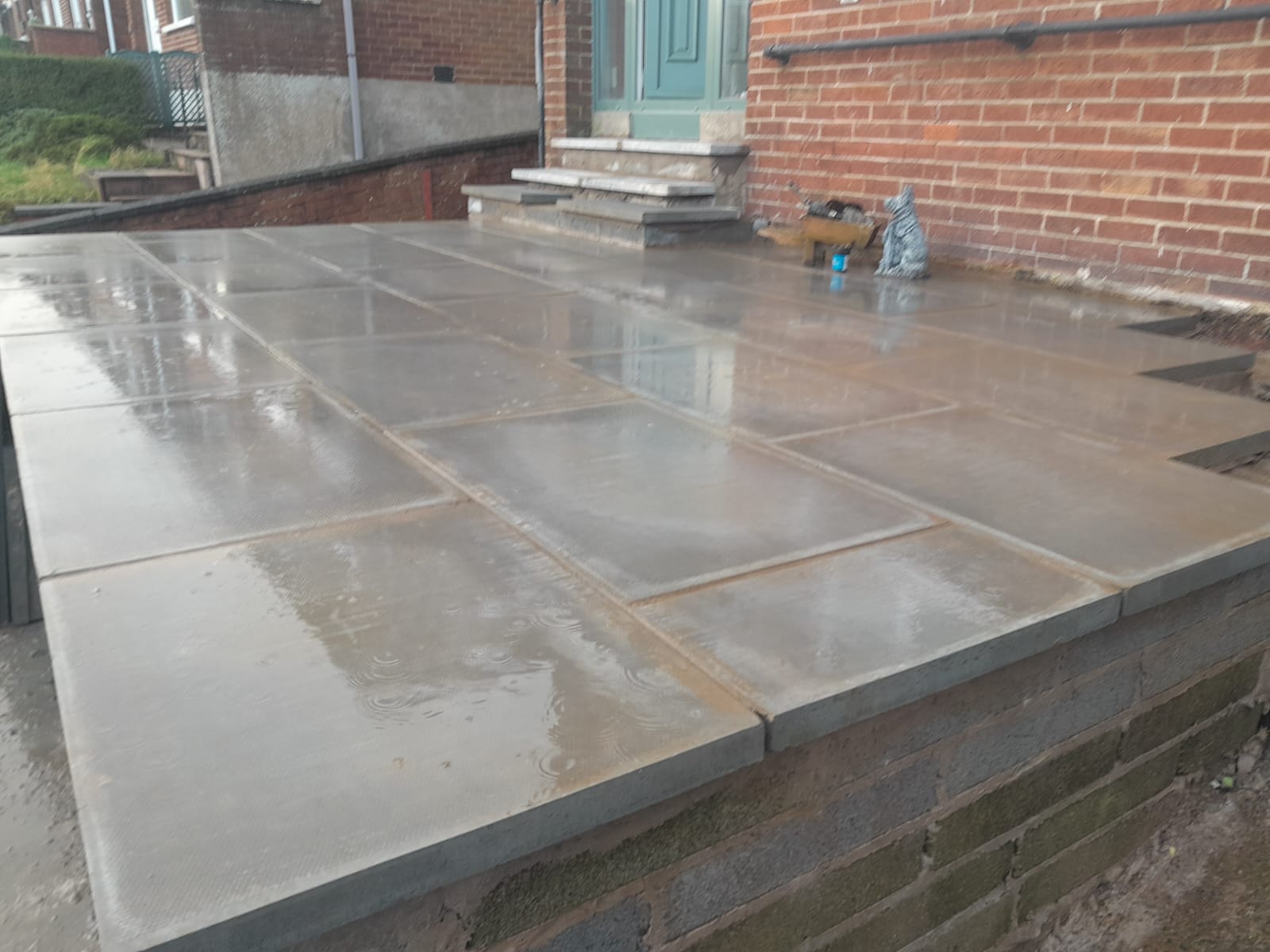 Raised Patio & Step Rebuild image