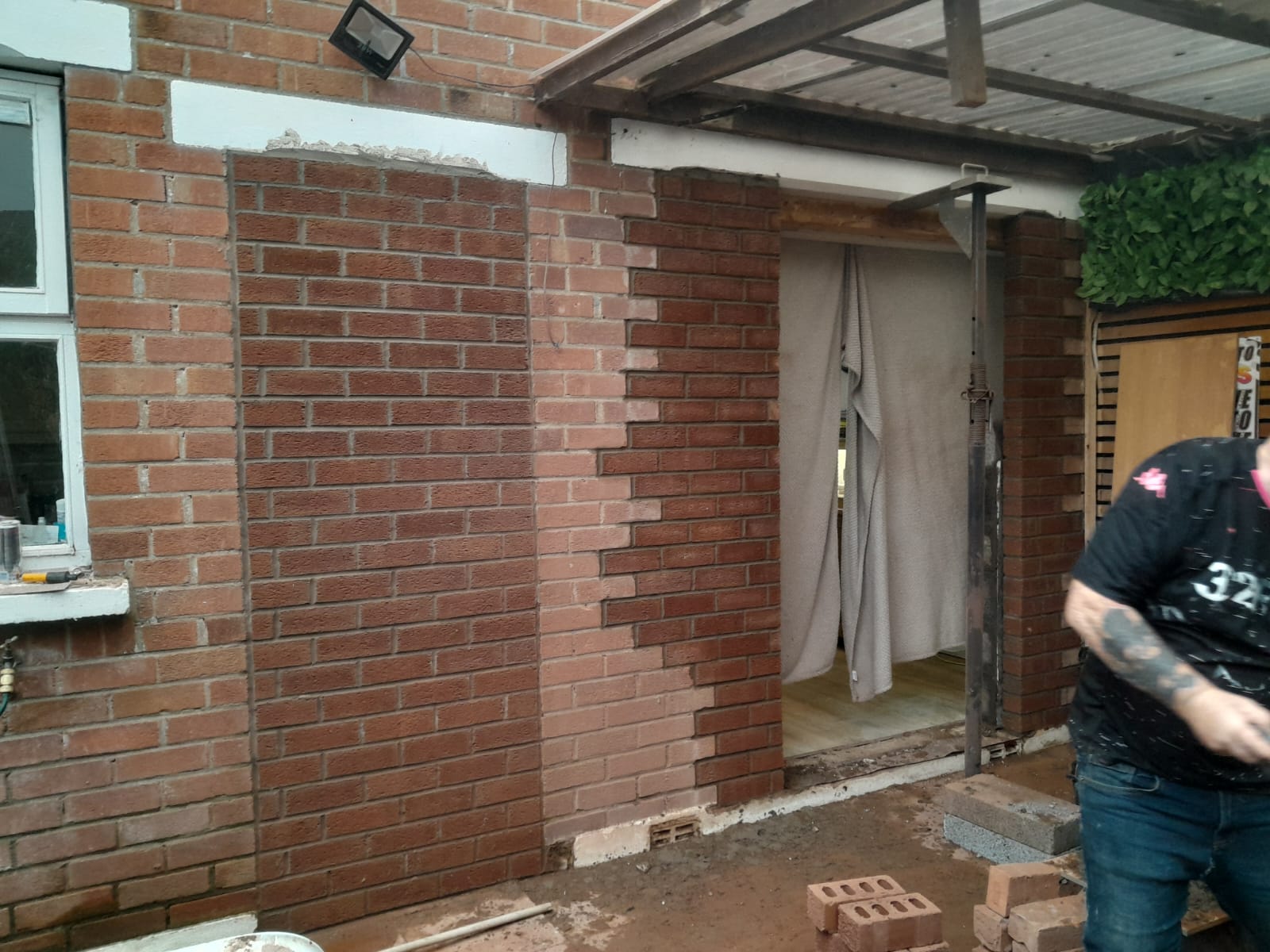 Single Doorway Blocked up and Sliding Door Made image